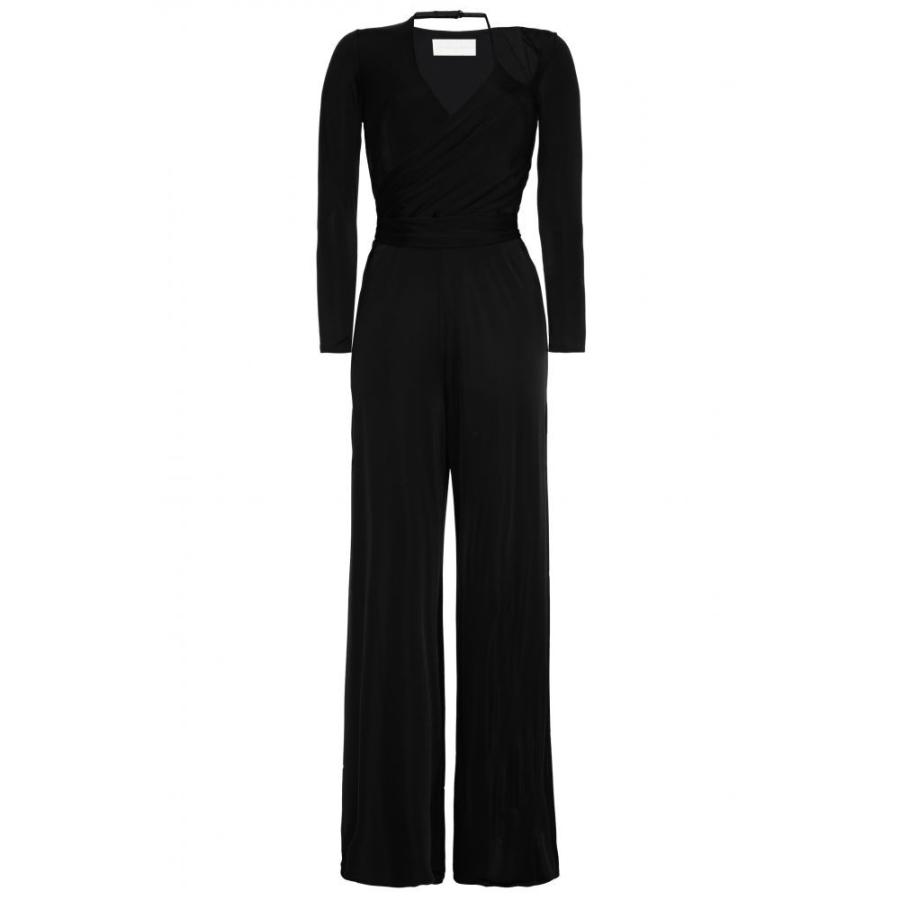 ミシェル メイソン Michelle Mason レディース オールインワン ジャンプスーツ ワンピース ドレス Wap Effect Cutout Gathered Satin Jersey Jumpsuit Black Www Souji Com