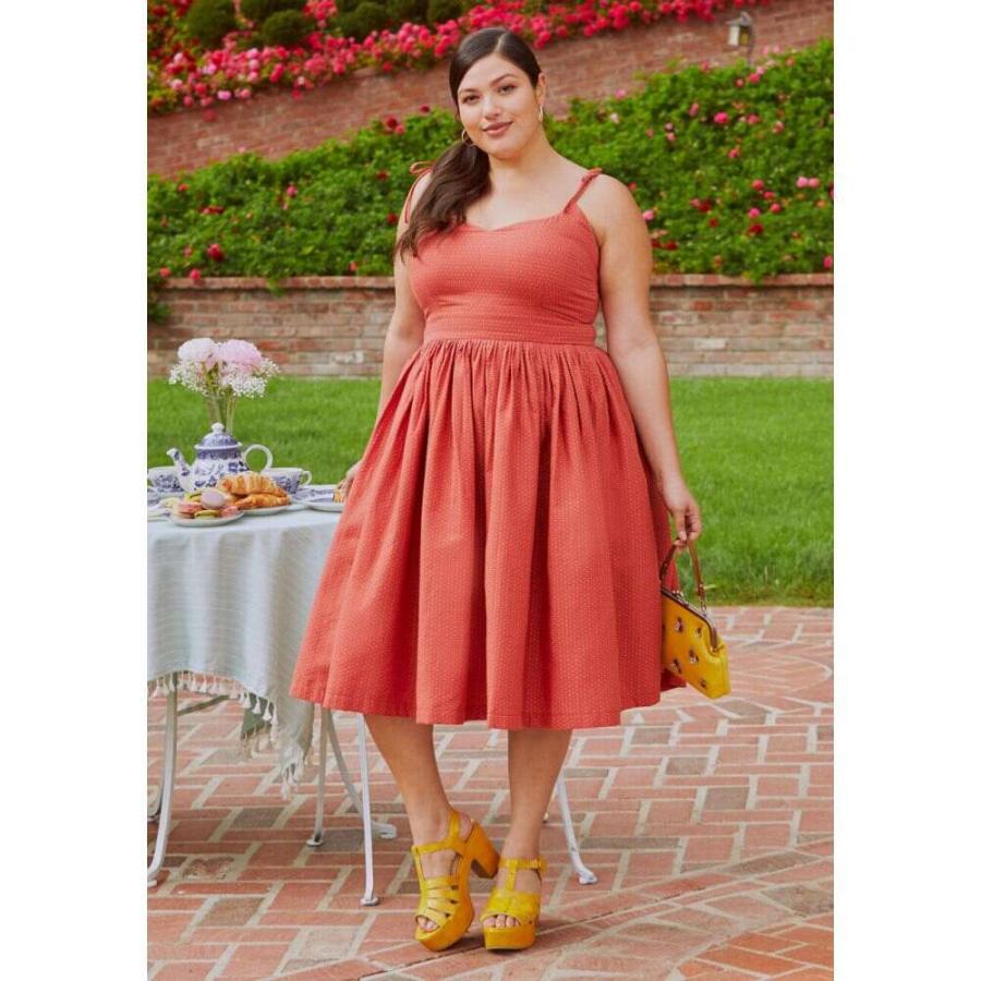 モドクロス Modcloth レディース ワンピース ワンピース ドレス The Fabulous Tie Shoulder Dress Orange Dots Mc Ff800c00 フェルマート Fermart 2号店 通販 Yahoo ショッピング