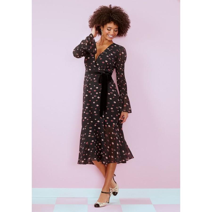 大人気新作 ワンピース ドレス ミドル丈 ワンピース レディース Hutch ハッチ ワンピース ドレス レディース ワンピース ハッチ Hutch Truth Black Dress Midi Lips Red My From ワンピース チュニック