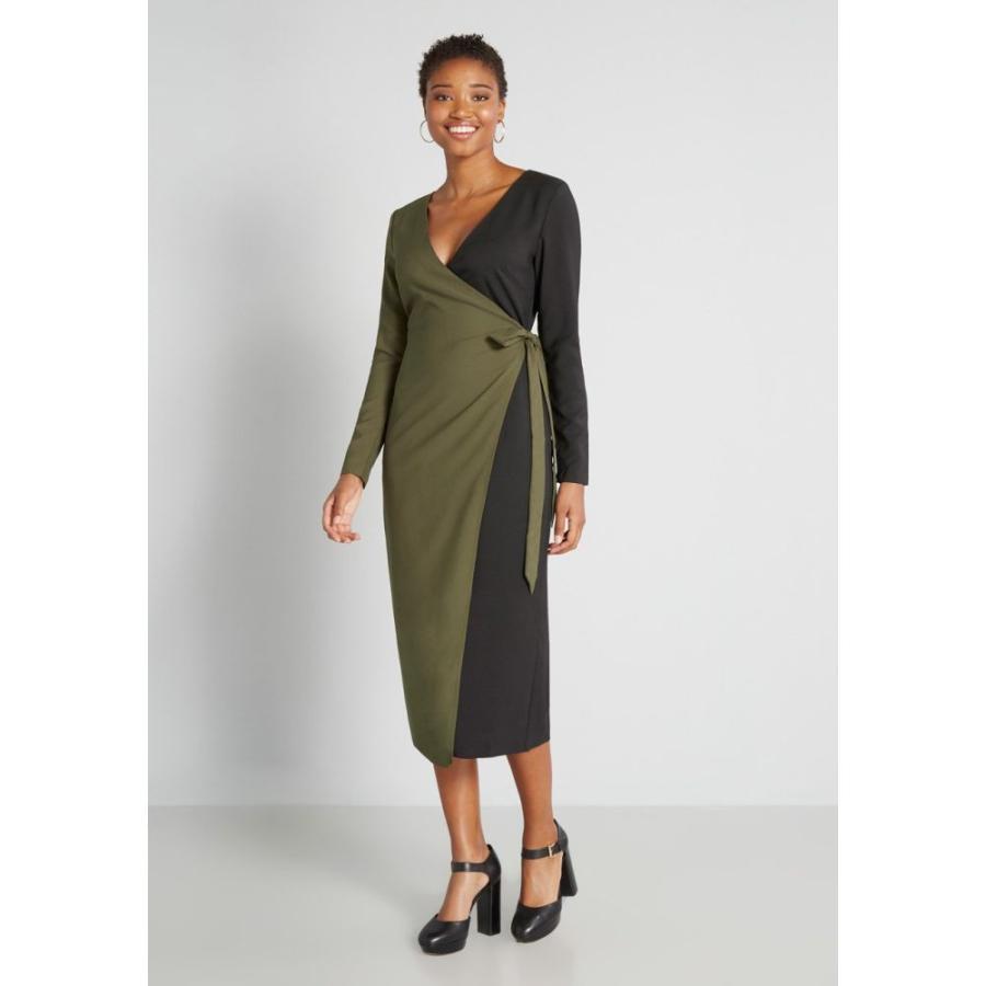 お得な特別割引価格 Black Green Dress Wrap Midi Precision Modern ワンピース ドレス ミドル丈 ラップドレス ワンピース レディース Hutch ハッチ ワンピース ドレス レディース ワンピース ハッチ Hutch ワンピース チュニック Marinautodetailing Com