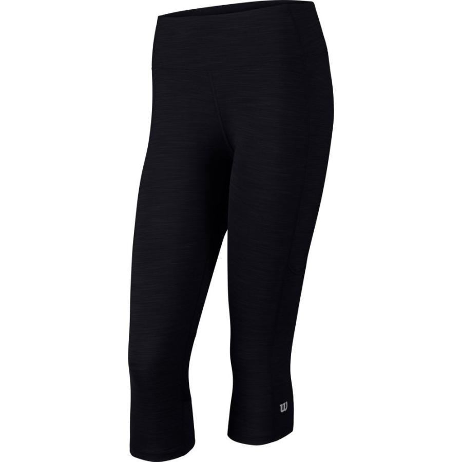 ウィルソン レディース Ii ボトムス パンツ Black Od5 001 ウィルソン テニス Wilson ウエア Rush 全国宅配無料 Capri Ii Tennis Capris Black Od5 001 フェルマート Fermart 2号店