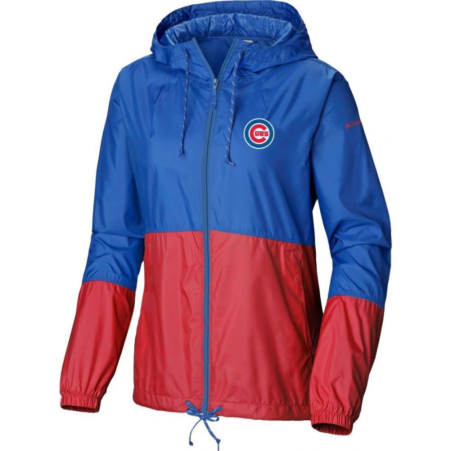 おすすめ コロンビア Columbia レディース ジャケット ウィンドブレーカー アウター Chicago Cubs Blue Flash Forward Windbreaker 期間限定送料無料 Isgs Com Pk
