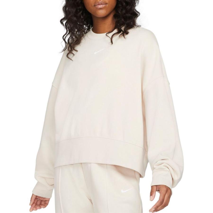 新品本物 Nike ナイキ トップス レディース スウェット トレーナー ナイキ Nike レディース White Pearl Sweatshirt Crewneck Fleece Oversized Essentials Sportswear トップス スウェット トレーナー トップス