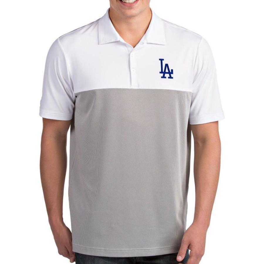 格安人気 アンティグア Antigua メンズ ポロシャツ トップス Los Angeles Dodgers Venture White Performance Polo 特売 Lewisfamilyinsurance Com