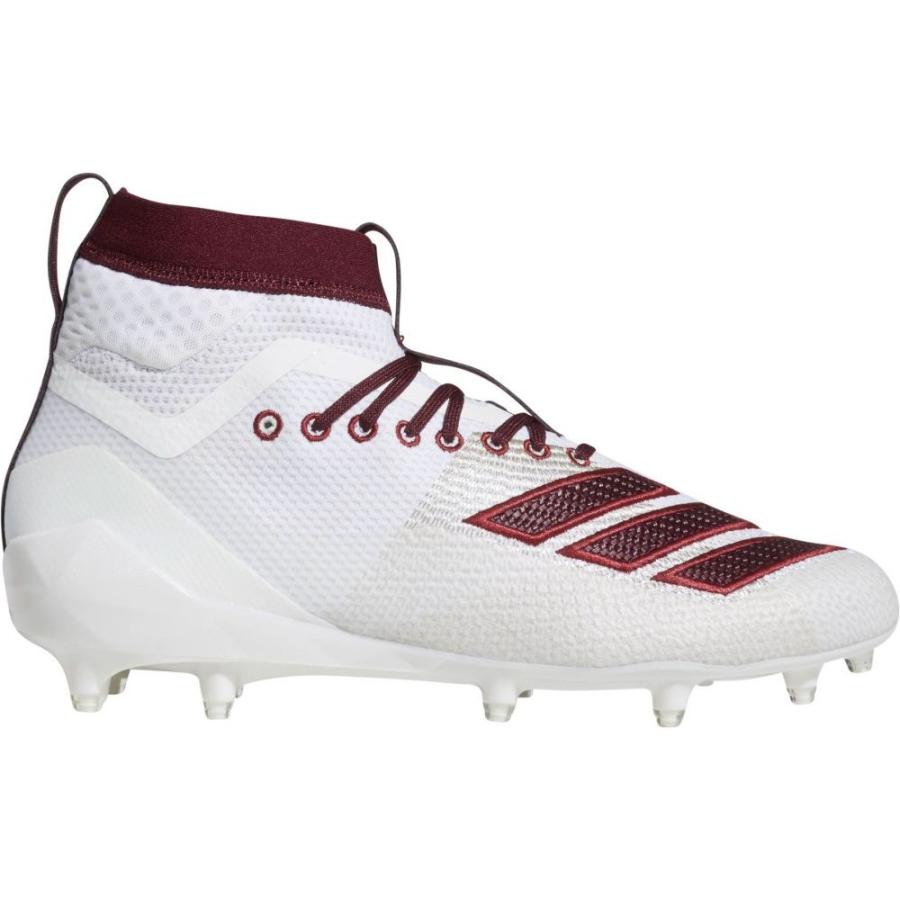アディダス Adidas メンズ アメリカンフットボール スパイク シューズ 靴 Adizero 8 0 Burner Sk Football Cleats White Maroon Hecht Valentin Fr