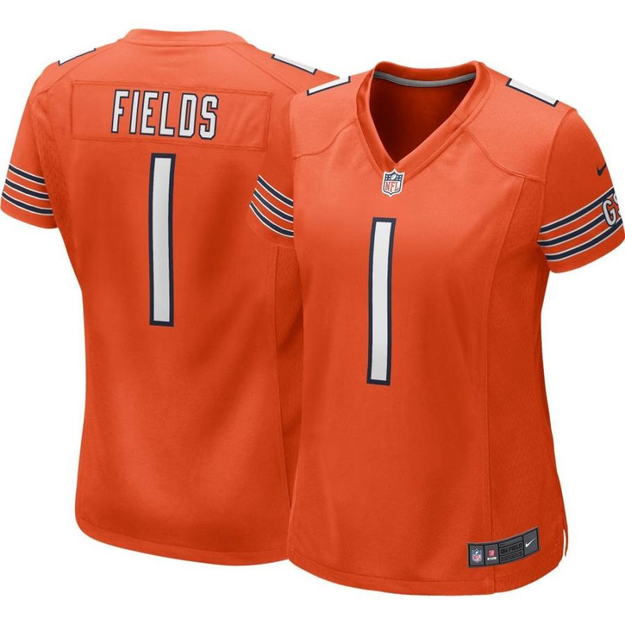 お得な特別割引価格 Justin Bears Chicago トップス レディース Nike ナイキ トップス レディース ナイキ Nike Fields Jersey Game Orange Alternate 1 トップス Caalin Com