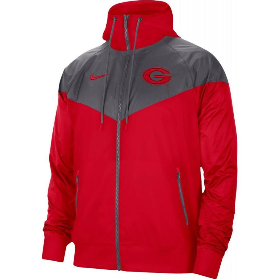 即日発送 Georgia アウター ジャケット メンズ Nike ナイキ アウター メンズ ジャケット ナイキ Nike Bulldogs Jacket Windrunner Red ジャケット