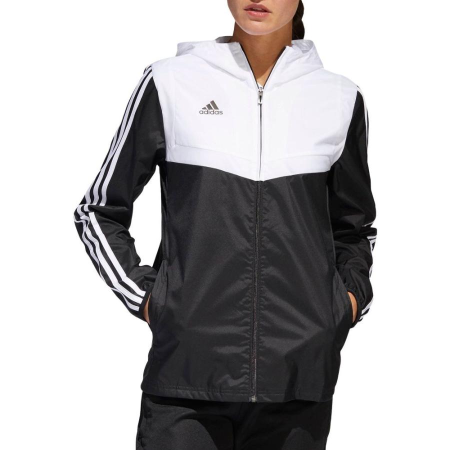 激安単価で アウター レディース ジャケット アディダス Adidas アディダス Black White Jacket Windbreaker Hooded Tiro アウター ウィンドブレーカー フード ジャケット レディース Adidas コート アウター Mindshaven Com