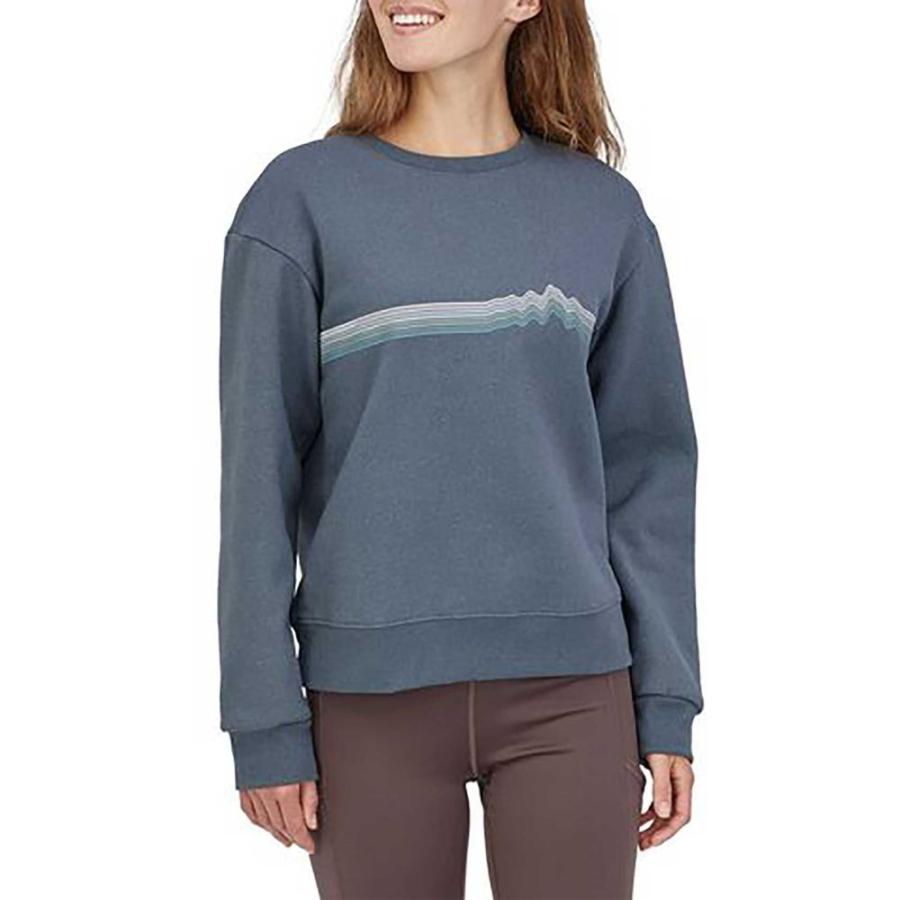 人気ブランド パタゴニア Patagonia スウェット トレーナー Grey Plume Sweatshirt Crew Uprisal Stripe Rise Ridge トップス スウェット トレーナー レディース Patagonia パタゴニア レディース トップス Postetelecom Gouv Cg