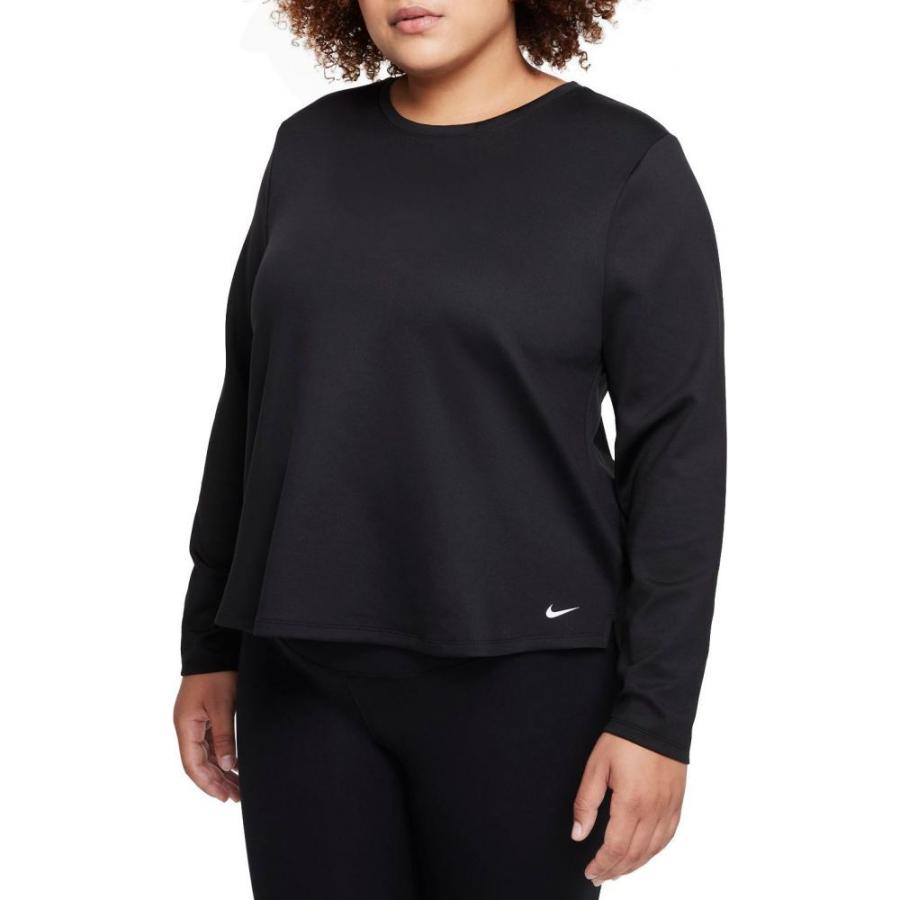 nike long sleeve top black