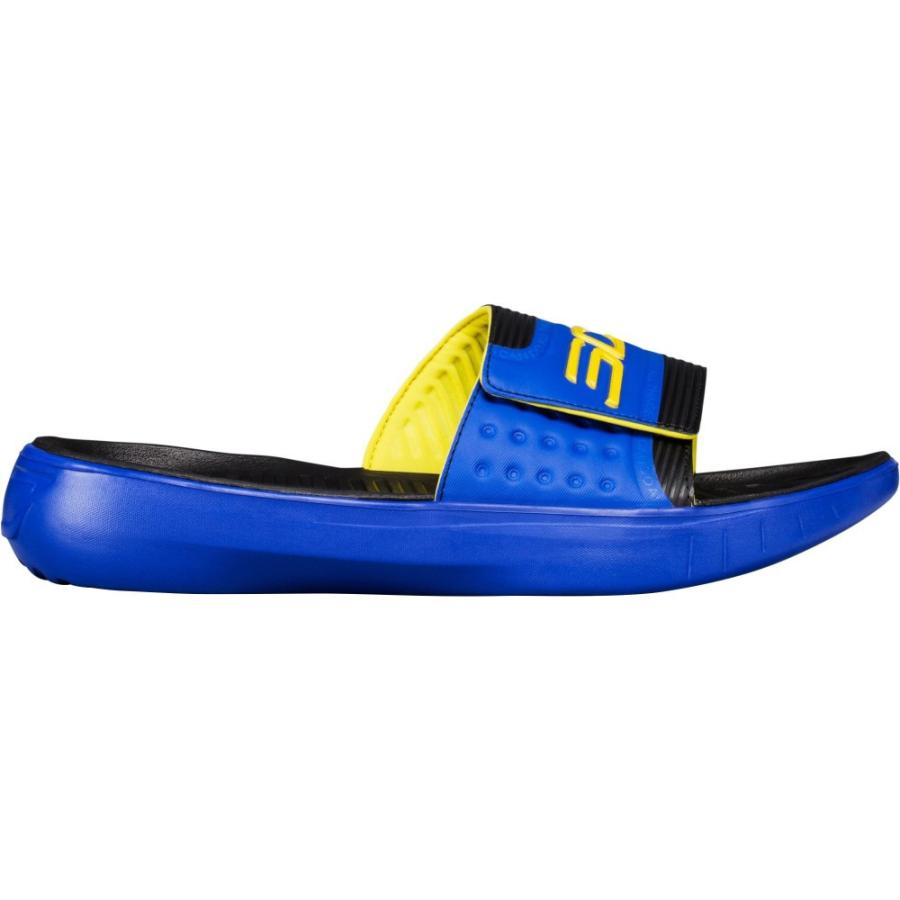 under armour blue slides
