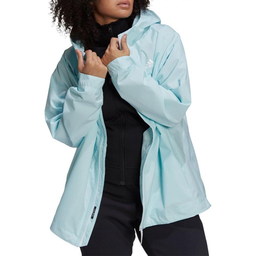 格安saleスタート Rain Rdy 3 Stripes アウター レインジャケット レインコート レディース Adidas アディダス アウター レディース レインコート アディダス Adidas Jacket Mint Halo コート アウター Meorboston Org