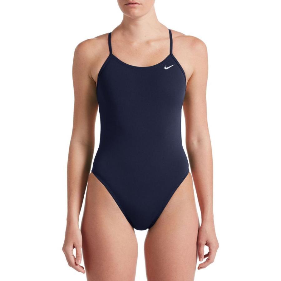 ナイキ Nike レディース ワンピース 水着 ビーチウェア Solid Cut Out Back One Piece Swimsuit Midnight Navy Communicationdna Com