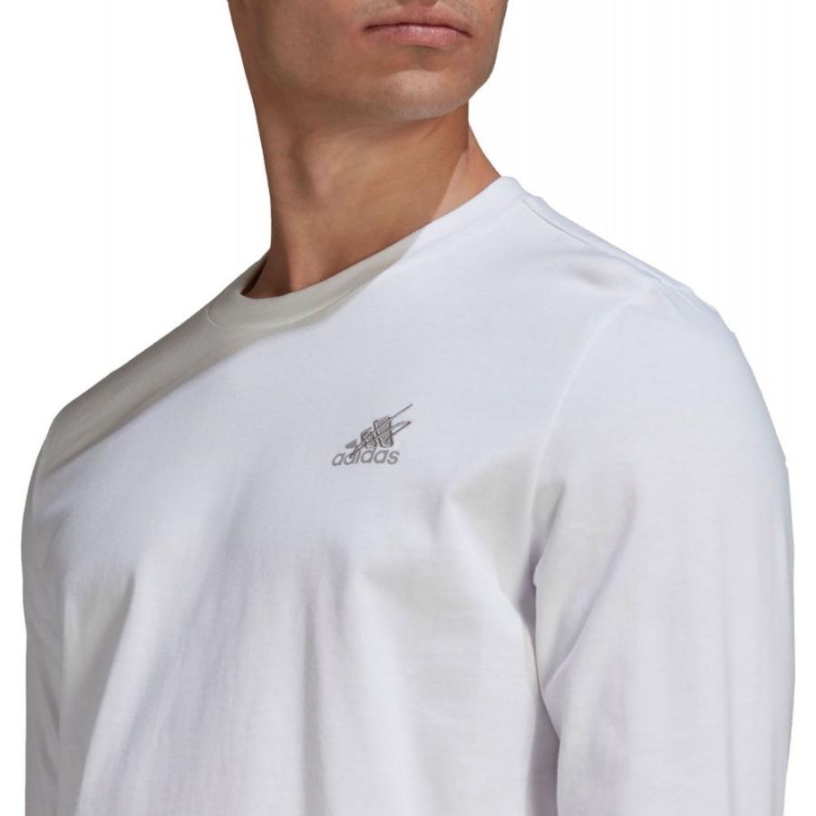 送料無料 アディダス Adidas メンズ ラクロス トップス Adidas Badge Of Sport Scribble Long Sleeve Tee White 人気ブランド Www Technet 21 Org