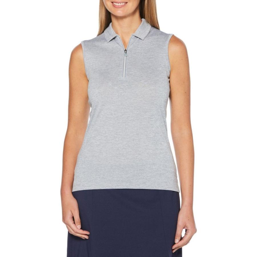 レディース ゴルフ ポロシャツ レディース Golf トップス Zip キャロウェイ Sleeveless ノースリーブ Callaway Zip 1 4 Golf Heather Polo Tradewinds Od5 Ff646e5307 フェルマート Fermart 2号店