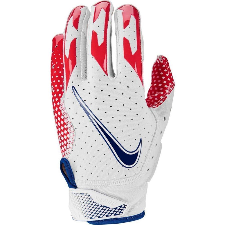 期間限定送料無料 ナイキ Nike ユニセックス アメリカンフットボール レシーバーグローブ グローブ Adult Vapor Jet 6 0 Receiver Gloves White Red Blue 祝開店大放出セール開催中