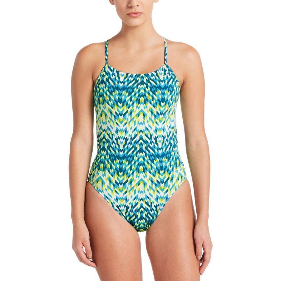 ナイキ Nike レディース ワンピース 水着 ビーチウェア Digi Arrow Cut Out One Piece Swimsuit Lt Blue Fury Apaproduction Fr