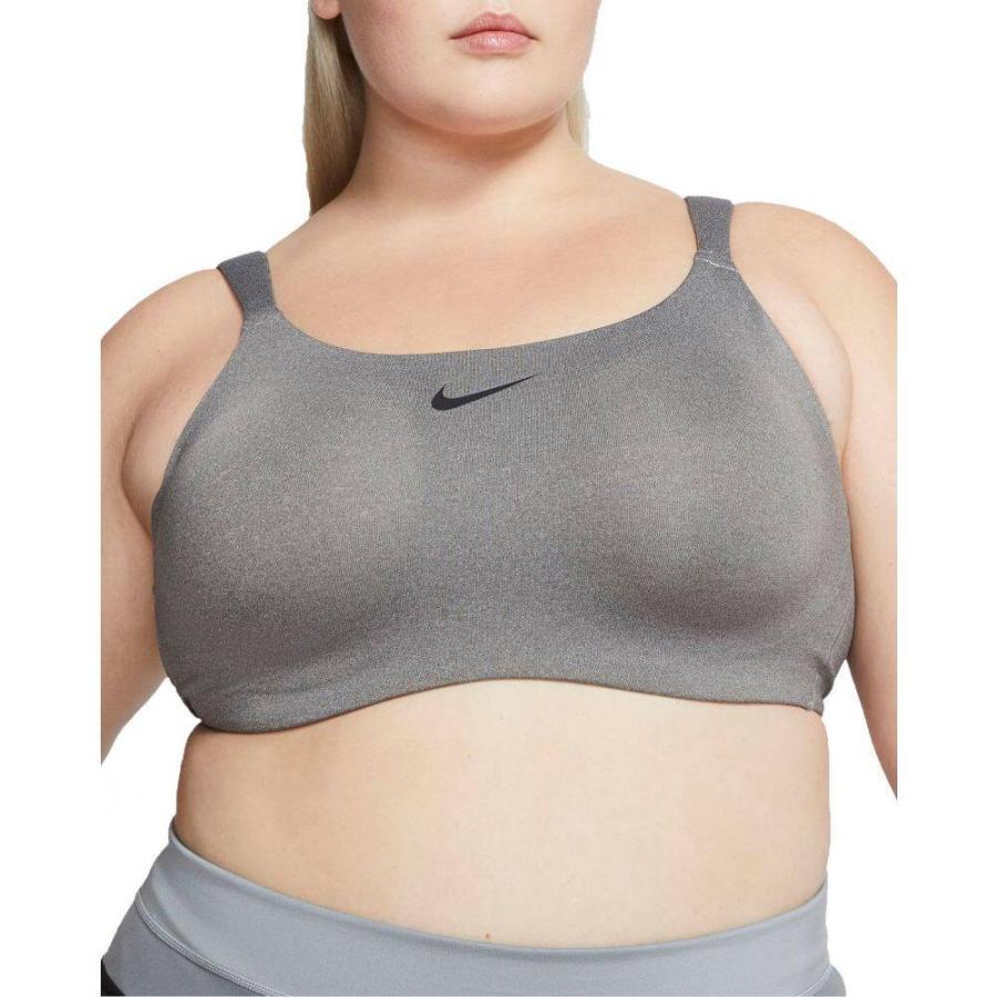ナイキ Nike レディース スポーツブラ 大きいサイズ インナー 下着 Plus Size Bold High Impact Sport Bra Carbon Heather Supersport Tn