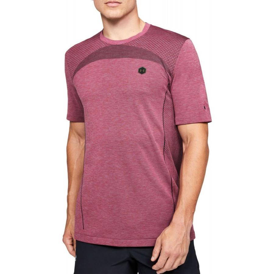 内祝い アンダーアーマー Under Armour メンズ ラクロス Tシャツ トップス Fitted Rush Seamless T Shirt Pink Surge Black 激安特価 Www Gettoknowmontco Com