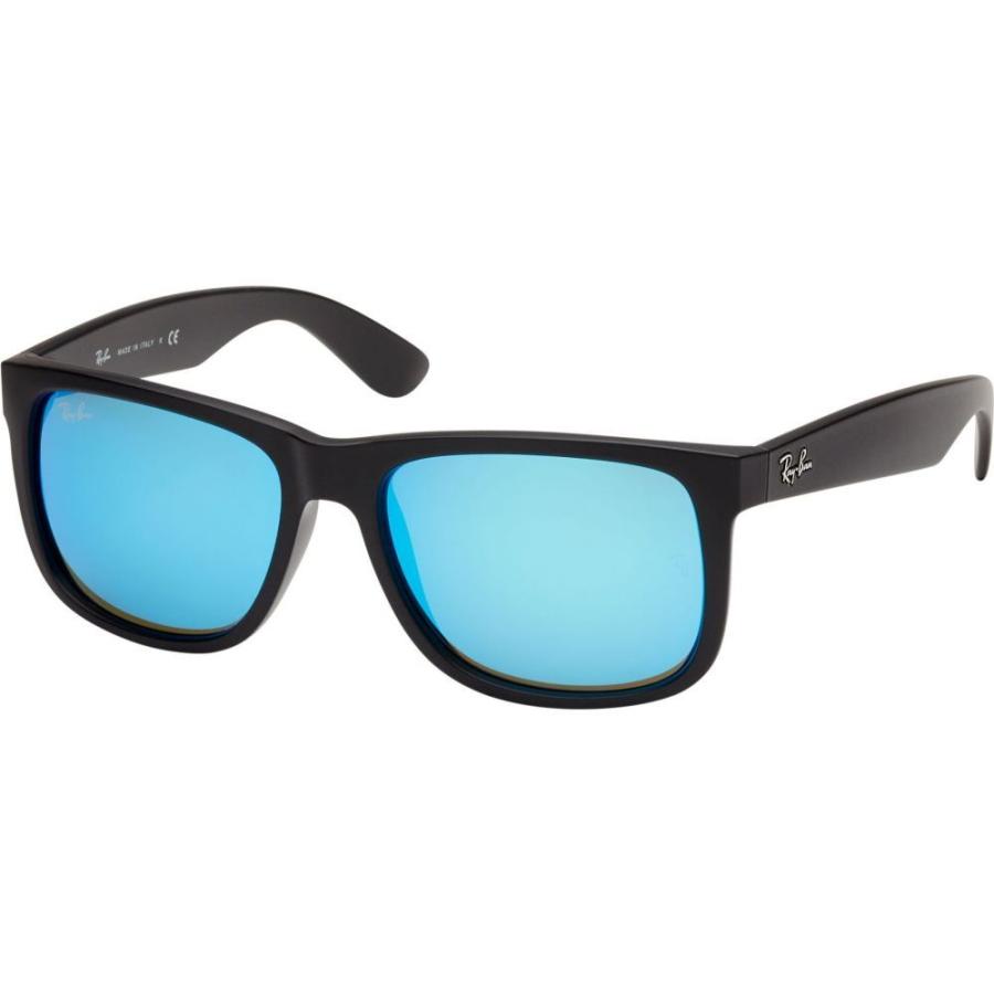 大切な Ray Ban レイバン ファッション小物 メンズ メガネ サングラス レイバン Ray Ban メンズ Mirror Rubber Blue Black Sunglasses Justin メガネ サングラス 財布 帽子 ファッション小物