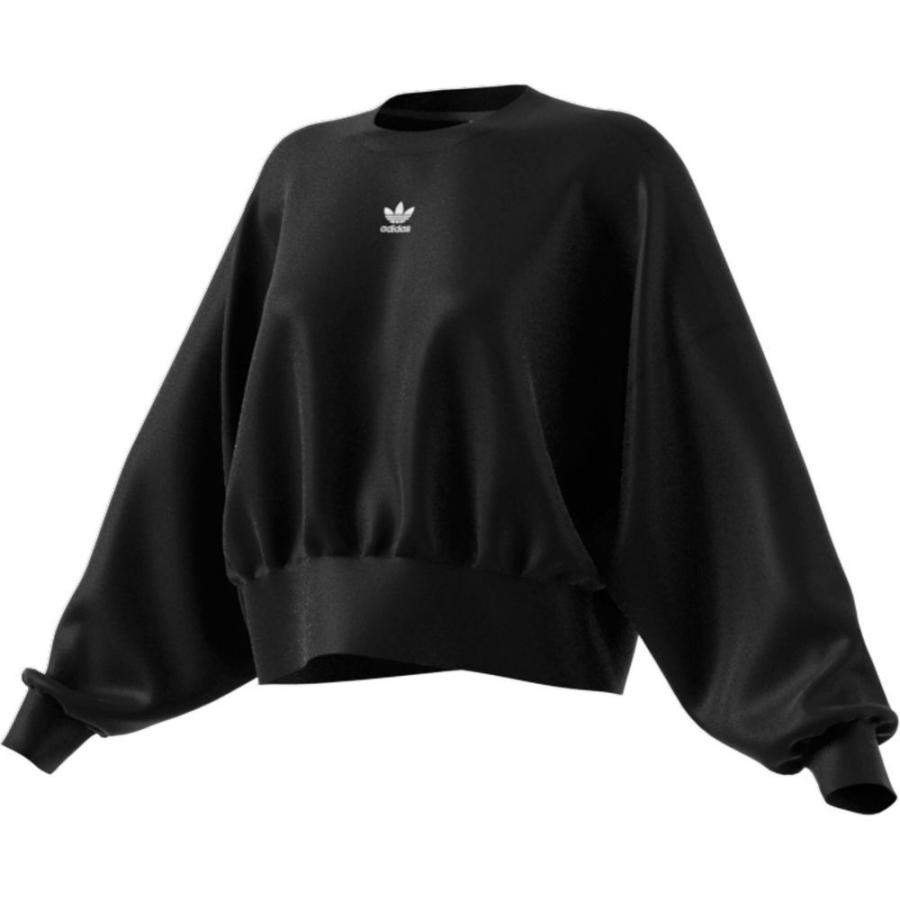 数量は多い トップス スウェット トレーナー レディース Adidas アディダス レディース スウェット トレーナー アディダス Adidas Originals Black Sweatshirt Fleece Essentials トップス Albinofoundation Org