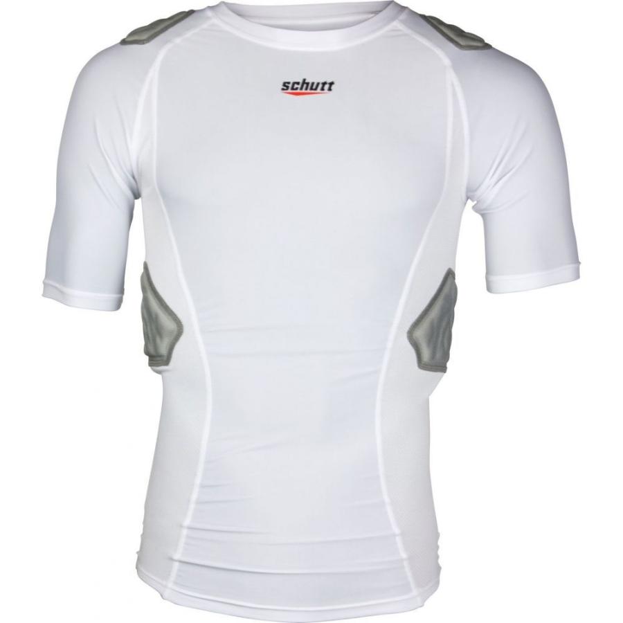 フェルマート Fermart 2号店シュット Schutt メンズ アメリカンフットボール プロテクター Adult Integrated Padded Shirt White Grey 63 以上節約