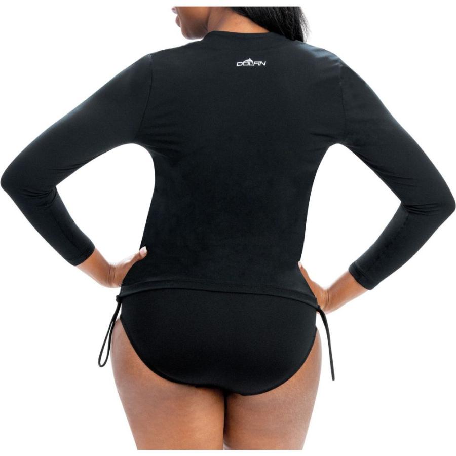 新版 ドルフィン Dolfin レディース ラッシュガード 水着 ビーチウェア Aquashape 1 2 Zip Rash Guard Black 高速配送 Zoetalentsolutions Com