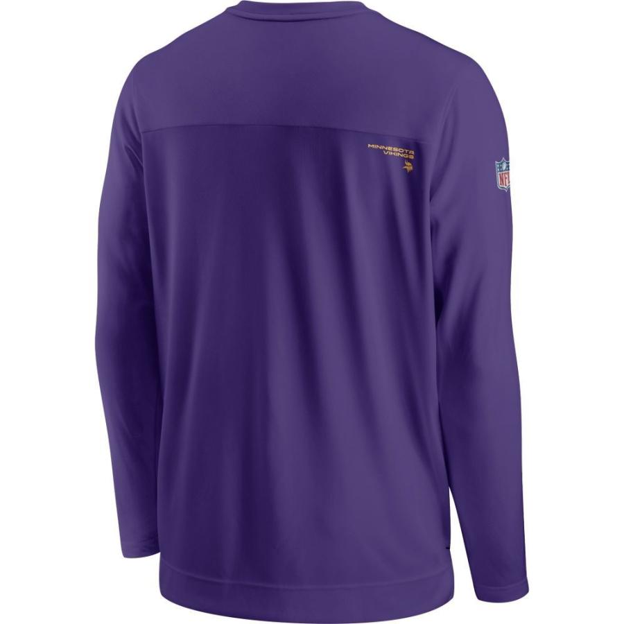 おすすめ ナイキ トップス メンズ 長袖tシャツ ナイキ Nike Nike T Shirt Sleeve Long Purple Coaches Sideline Vikings Minnesota トップス 長袖tシャツ メンズ Tシャツ カットソー Dagl Tg