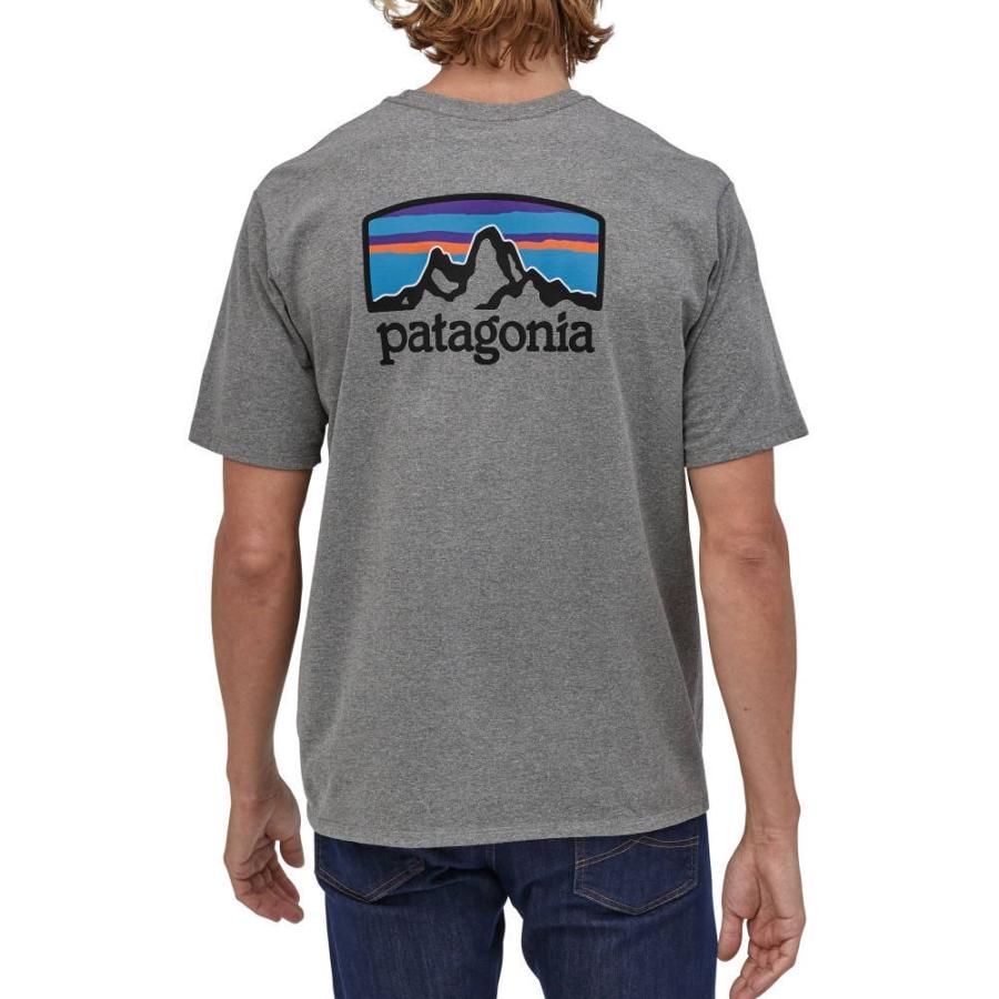 とっておきし新春福袋 Fitz トップス Tシャツ ランニング ウォーキング メンズ Patagonia パタゴニア Roy Heather Gravel T Shirt Responsibili Tee Horizons シャツ サイズ M