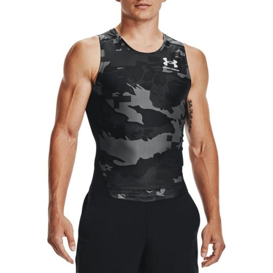 毎週更新 アンダーアーマー Under Armour メンズ ラクロス タンクトップ トップス Hg Iso Chill Compression Printed Tank Top Black White Cisama Sc Gov Br