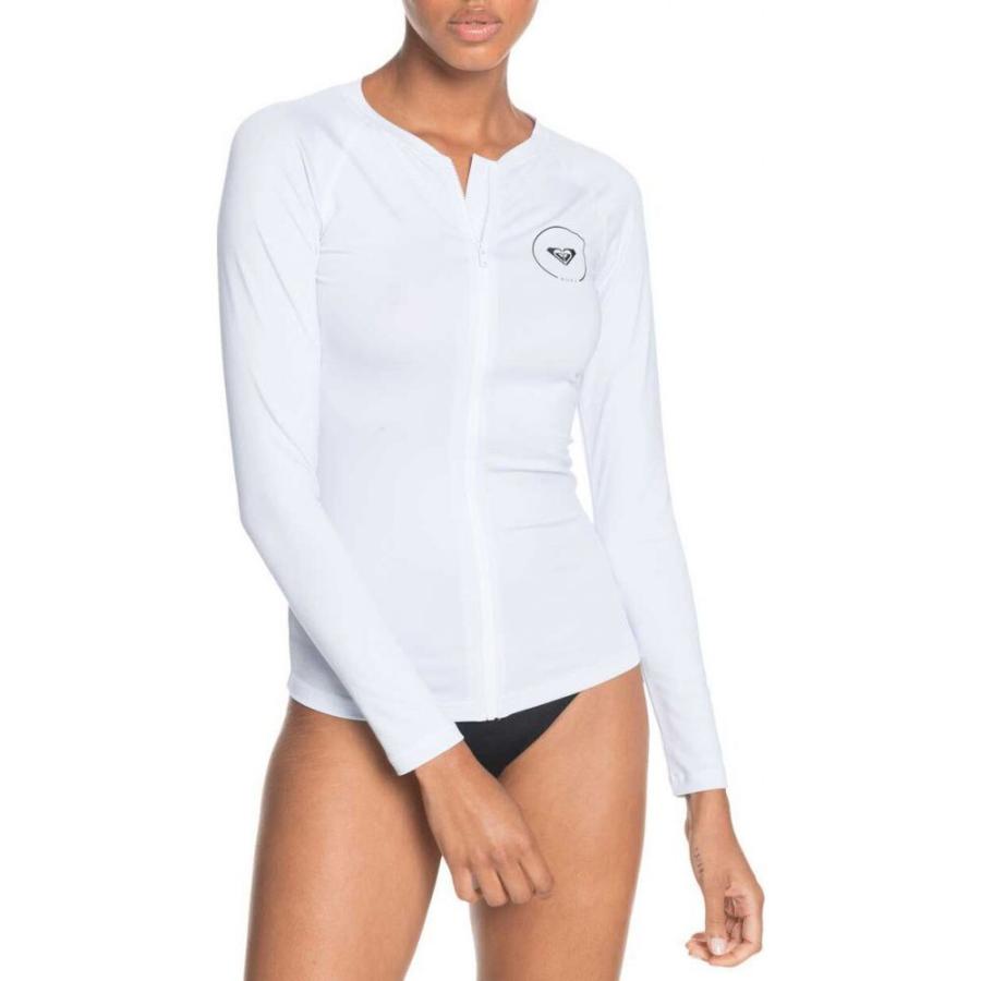 年最新海外 ロキシー Roxy レディース ラッシュガード 水着 ビーチウェア Enjoy Waves Short Sleeve Lycra Rashguard Bright White 人気ブランドを Zoetalentsolutions Com