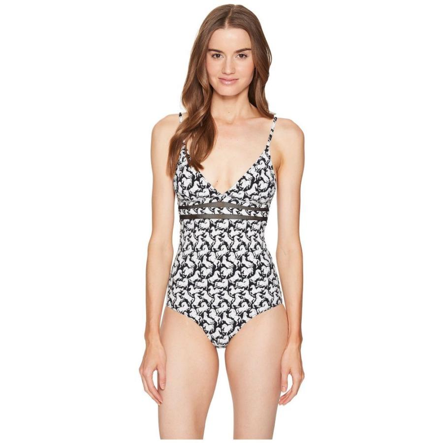 かわいい Iconic 水着 ビーチウェア ワンピース レディース Mccartney Stella マッカートニー ステラ ワンピース マッカートニー ステラ Mccartney Stella Print Print Horses Black White One Piece 水着 Pharmacon Uz