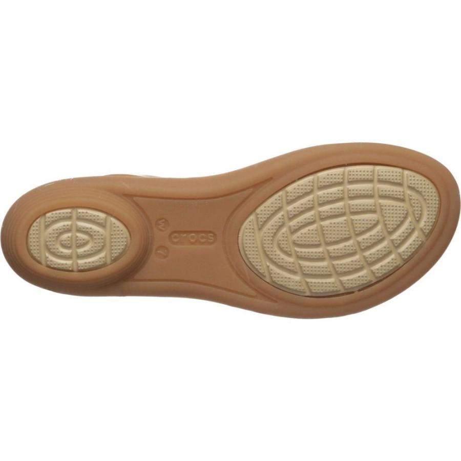 日本最大のブランド クロックス Gold Gold Dark Sandal Strappy Isabella シューズ 靴 サンダル ミュール レディース Crocs サンダル サイズ 4xm E Comex Com