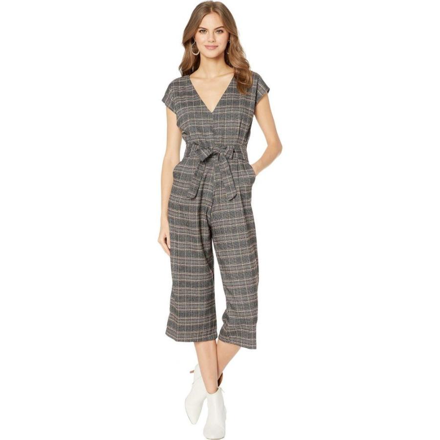 通販 オンライン店舗 ビショップアンドヤング Bishop Young レディース オールインワン ジャンプスーツ ワンピース ドレス Front Tie Jumpsuit Plaid 正規新品 Superiorrealtyofalabama Com