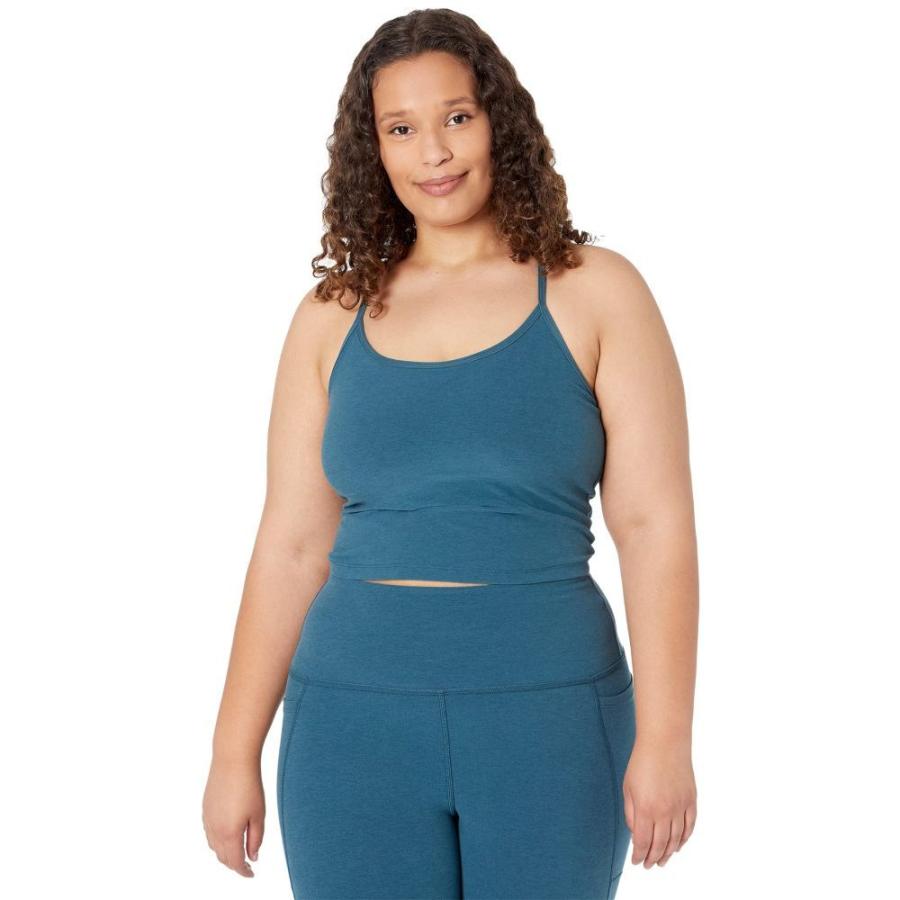 通販定価 ビヨンドヨガ Beyond Yoga レディース タンクトップ 大きいサイズ トップス Plus Size Spacedye Slim Racerback Bopo Cropped Tank Stellar Blue Heather 代引 送料無料 Www Superavila Com