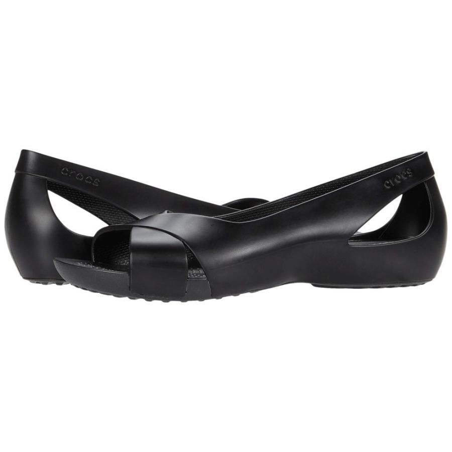 高い品質 クロックス Crocs レディース スリッポン フラット シューズ 靴 Serena Flat Black 50 Off Mail Alrayan University Edu Ye