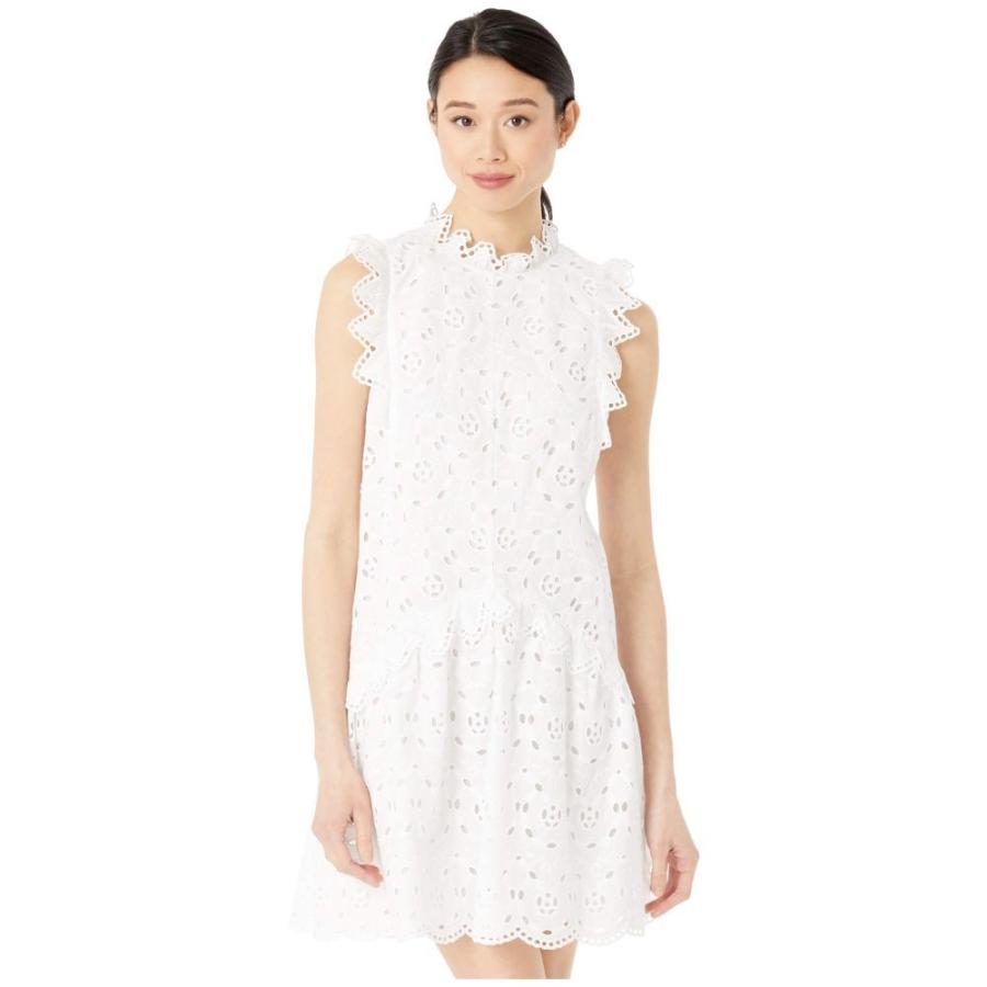 買い直営店 レベッカ テイラー Rebecca Taylor レディース ワンピース ノースリーブ ワンピース ドレス Sleeveless Mina Eyelet Dress Milk 特価販売品 Shirleyryan Ca