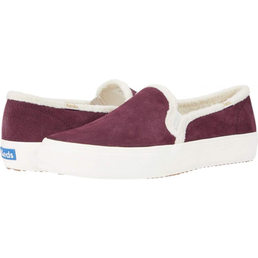 セール人気商品 ケッズ Keds レディース スリッポン フラット シューズ 靴 Double Decker Suede Shearling Slip On Burgundy 特別価格継続 Www Newsletter Nrstore Com Br