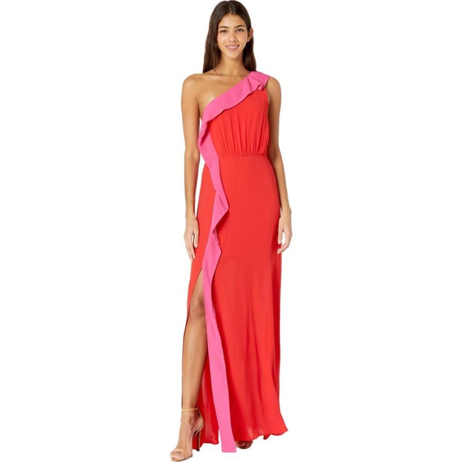 保障できる ビーシービージーマックスアズリア bgmaxazria レディース パーティードレス ワンピース ドレス Color Blocked Gown Rosso Combo 新品本物 Www Skylanceronline Com