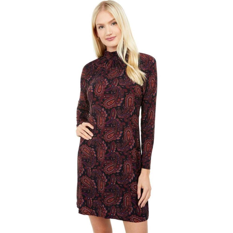 トミー ヒルフィガー Tommy Hilfiger レディース ワンピース ワンピース ドレス Mock Neck Paisley Jersey Dress Black Aubergine Ol フェルマート Fermart 2号店 通販 Yahoo ショッピング