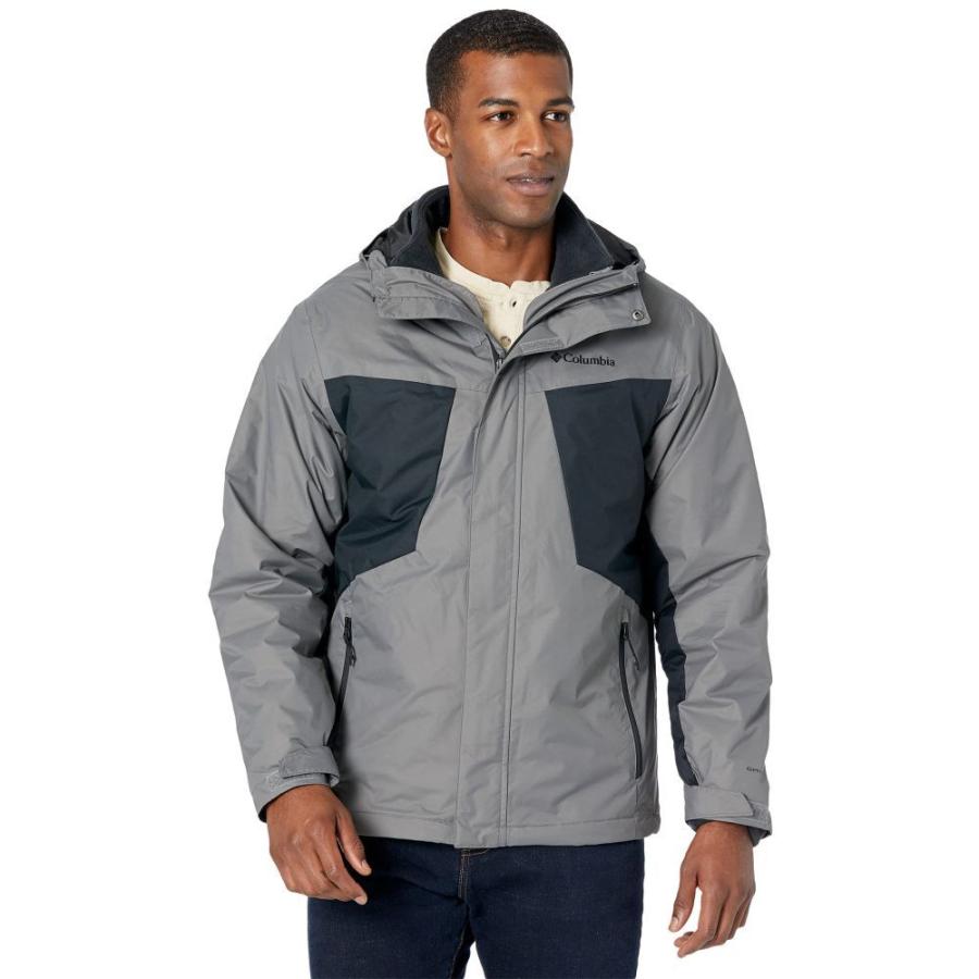 21年最新入荷 コロンビア アウター メンズ レインコート コロンビア Columbia Columbia Grey Black City Jacket Interchange Falls Tunnel アウター レインジャケット レインコート メンズ レイングッズ 雨具 Affaires Sociales Gouv Cg