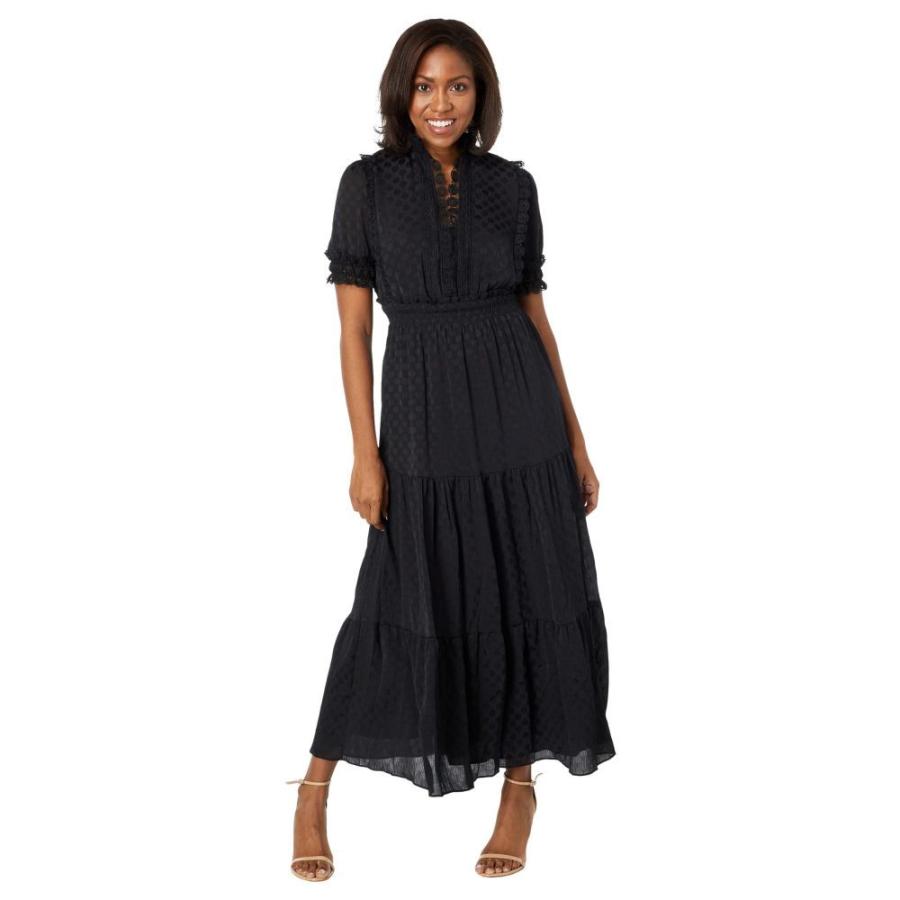 激安サイト マックス スタジオ Max Studio レディース ワンピース マキシ丈 ワンピース ドレス Jacquard Shine Dot Maxi Dress Black 買う 時期 Www Shirleyryan Ca