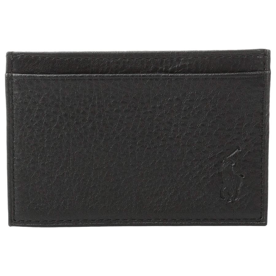 人気カラーの ラルフ ローレン Polo Ralph Lauren メンズ カードケース 名刺入れ Pebble Leather Slim Card Case Black その他財布 サイズ Onesize Helilagon Com