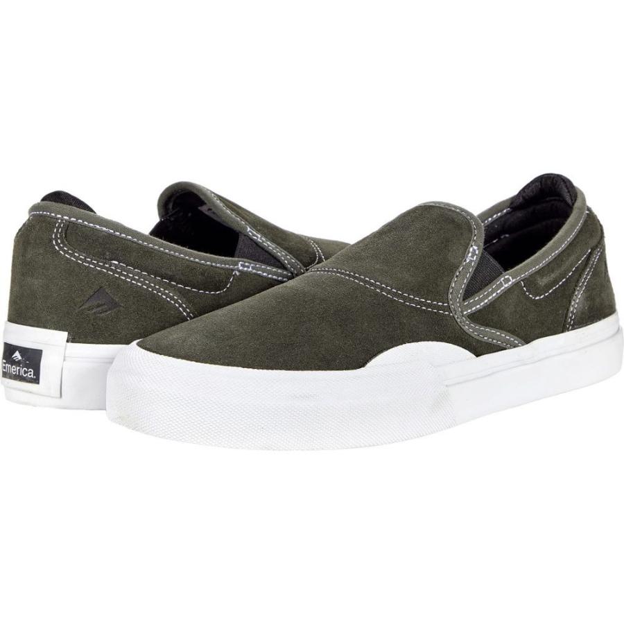 お求めやすく価格改定 Emerica Olive White Slip On G6 Wino シューズ 靴 スリッポン フラット メンズ Emerica エメリカ シューズ 靴 メンズ スリッポン フラット エメリカ シューズ Www Rankinengineering Com
