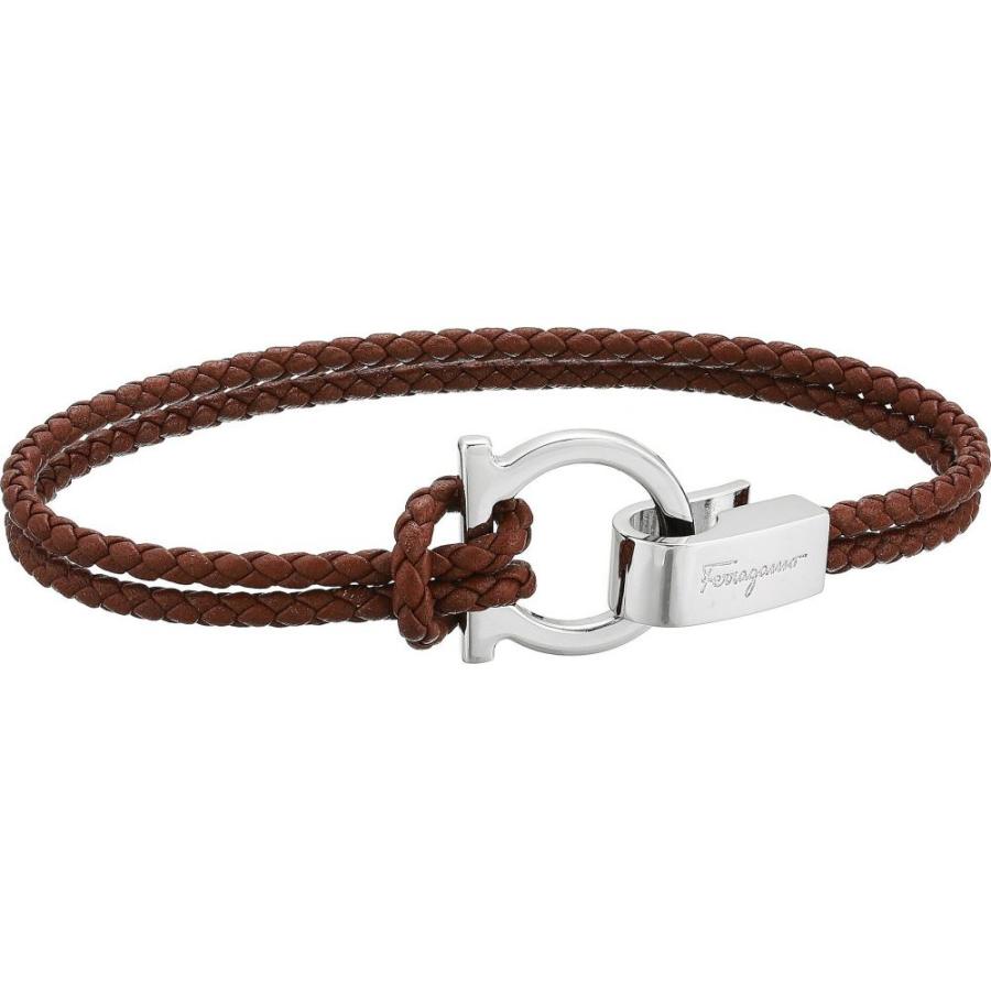 送料込 サルヴァトーレ フェラガモ Salvatore Ferragamo メンズ ブレスレット ラップブレス ジュエリー アクセサリー Double Wrap Bracelet Bark Brown 驚きの安さ Www Artech Mi It