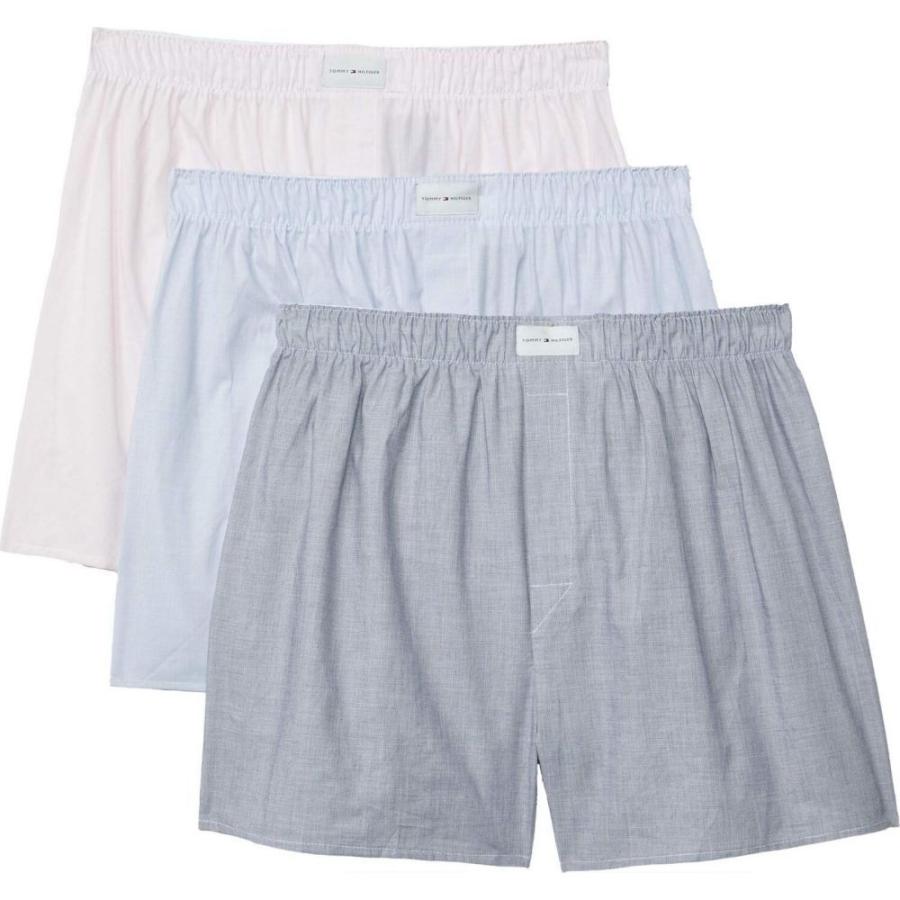安心の定価販売 トミー ヒルフィガー Tommy Hilfiger メンズ ボクサーパンツ 3点セット インナー 下着 Cotton Classics 3 Pack Classic Fit Woven Boxer Vanilla 半額品 Staging Sonqr Com
