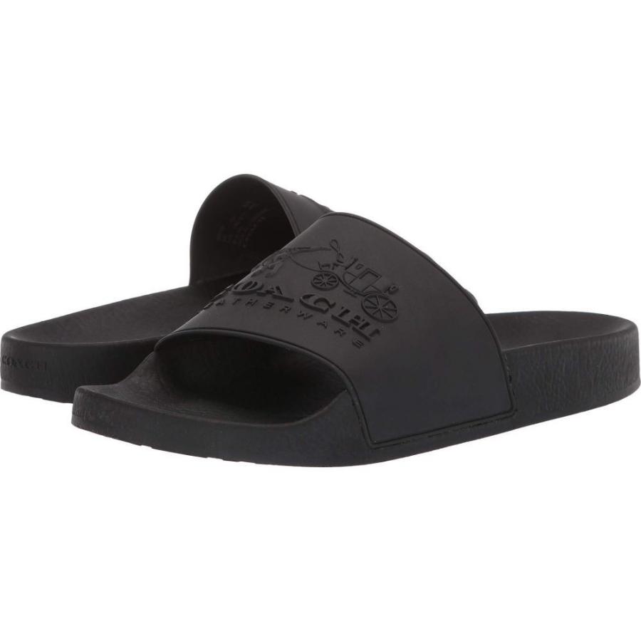 正規品販売 Coach シューズ 靴 サンダル メンズ Coach コーチ シューズ 靴 メンズ サンダル コーチ Coach 3d Black Slide Logo サンダル Affaires Sociales Gouv Cg