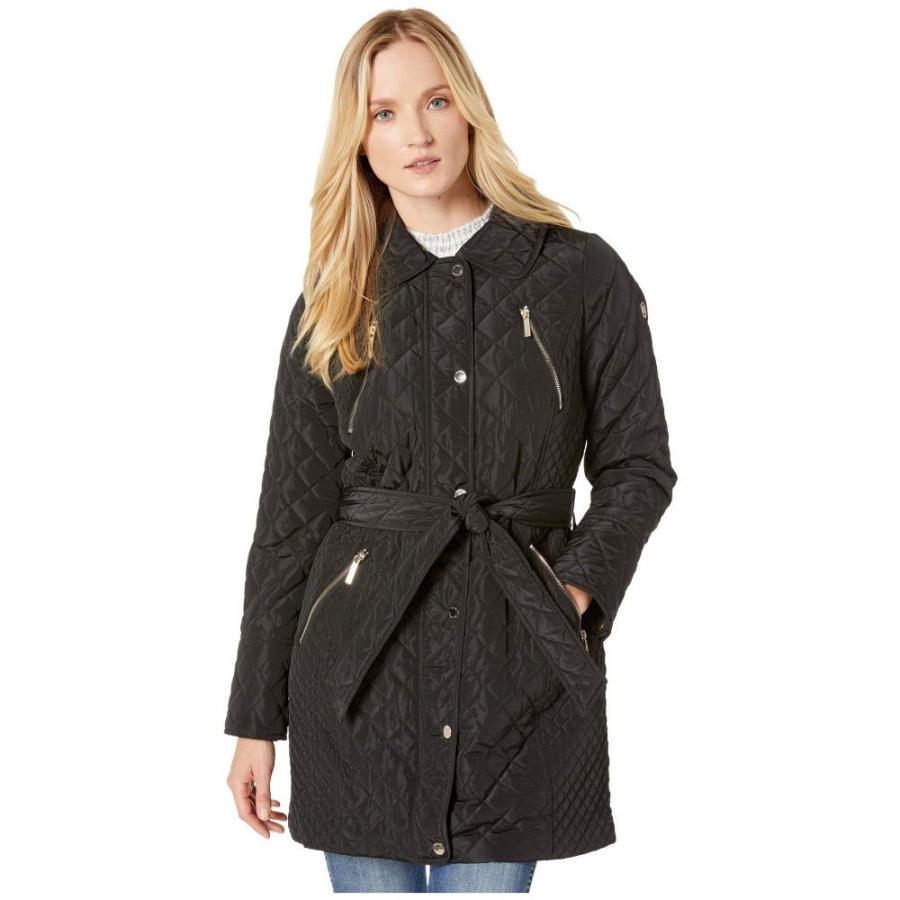 人気大割引 マイケル コース MICHAEL Michael Kors レディース ダウン・中綿ジャケット アウター Belted Snap Front Quilt M422914TZ Black, Auto parts Sunrise 48fcab11