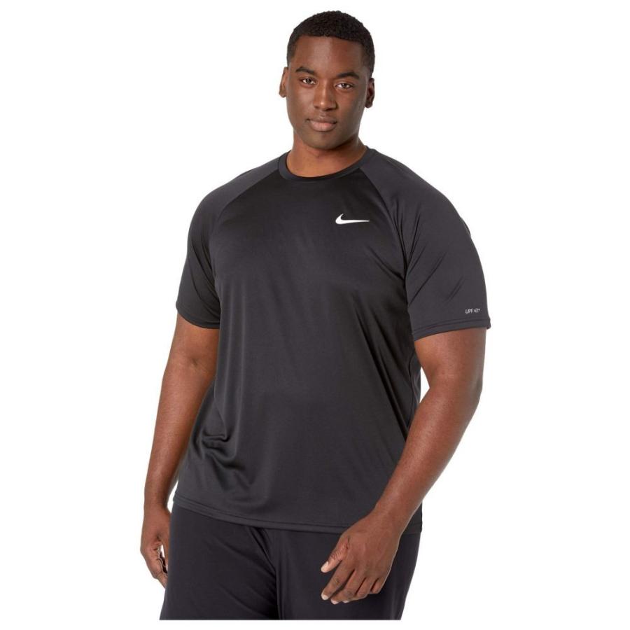 ナイキ Nike メンズ ラッシュガード 大きいサイズ 水着 ビーチウェア Big Tall Essential Short Sleeve Hydroguard Black Feriteinvisibili It