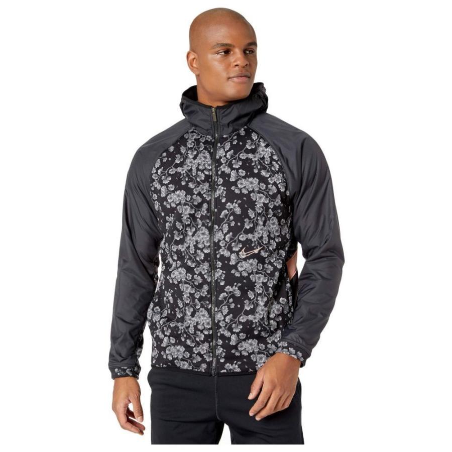 ナイキ Nike メンズ パーカー トップス Therma Exploration Zip Black Hoodie Pink Quartz Full Wtr New